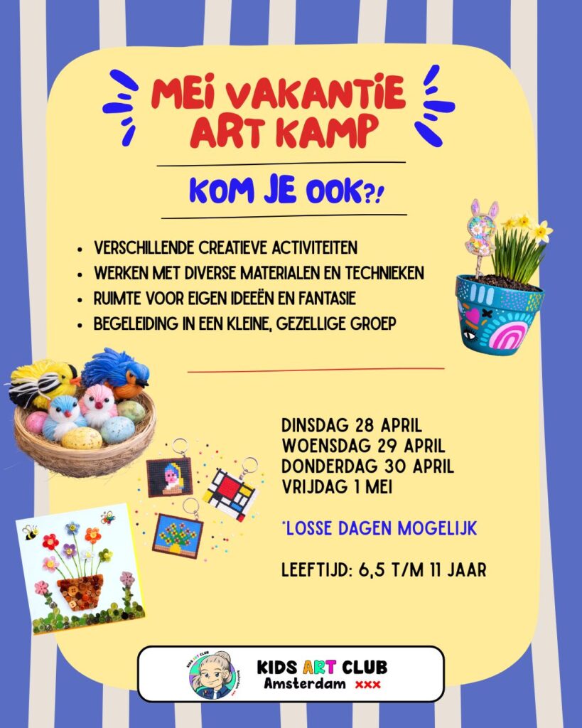 meivakantie art kamp amsterdam